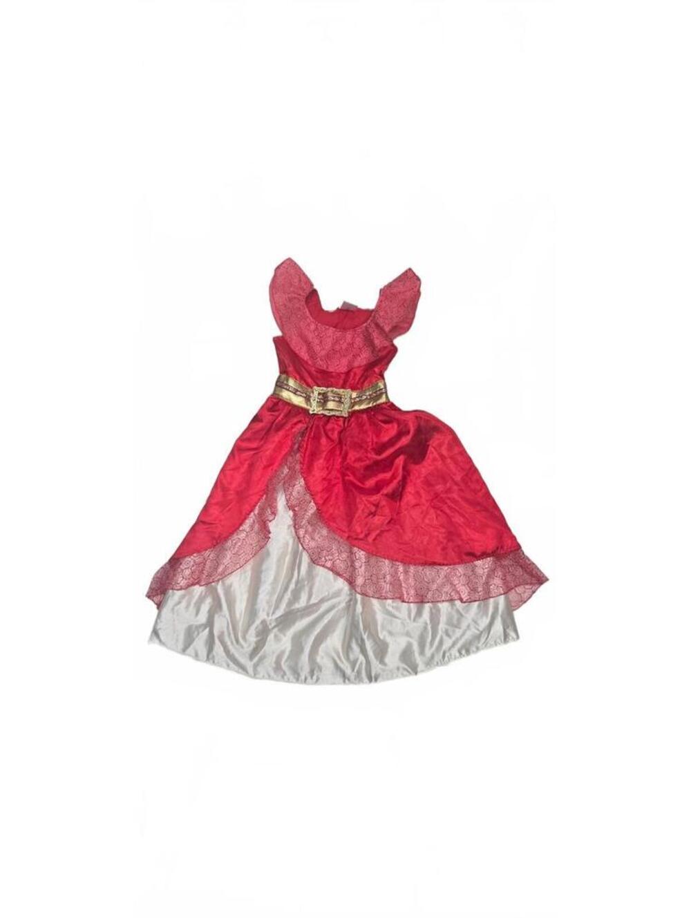 Disney Princess Costume Dress for Girls Size 5/6 Red and White